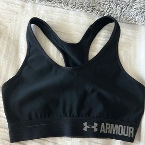 Black Under Armour Sports Bra